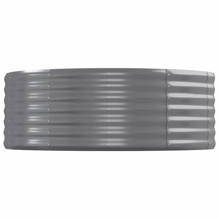 Hall ovaalne aia taimelava, galvaniseeritud teras, 544 x 100 x 36 cm – 4