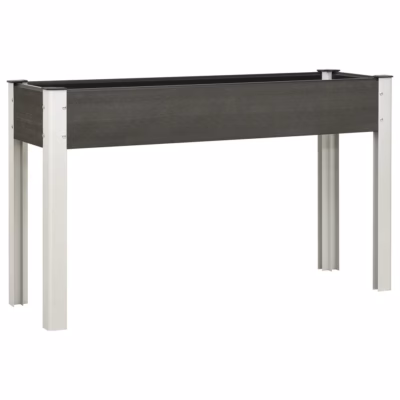 Kõrge aia taimekast WPC-st, hall, 120 x 40 x 75 cm