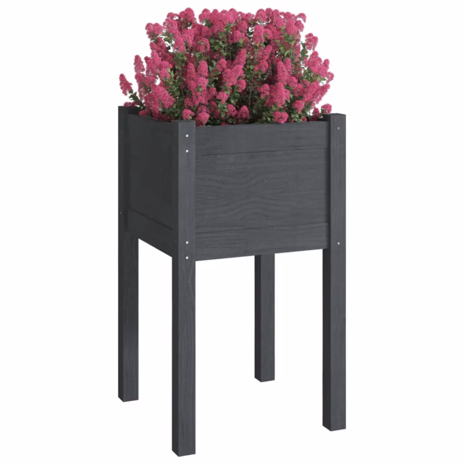 Hall aia taimekast tugevast männipuidust, 40 x 40 x 70 cm – 3