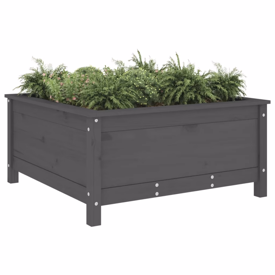 Hall männipuidust aia taimekast, 82,5 x 82,5 x 39 cm – 3