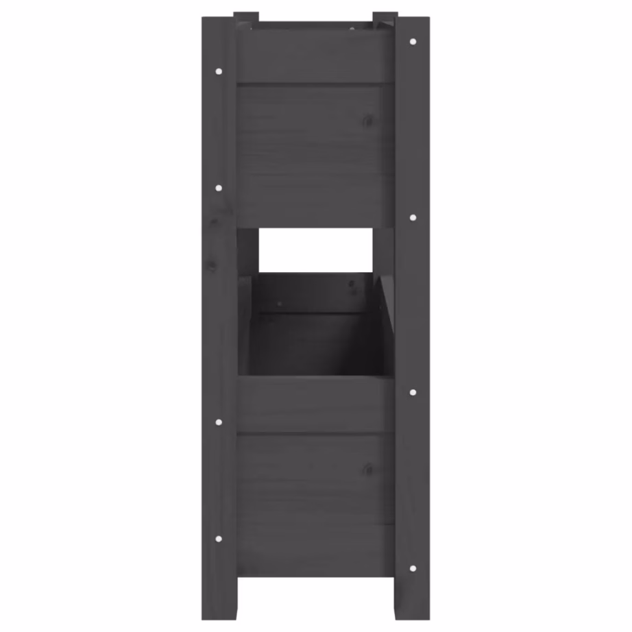 Hall männipuidust kahetasandiline taimekast, 77 x 25 x 66 cm – 6