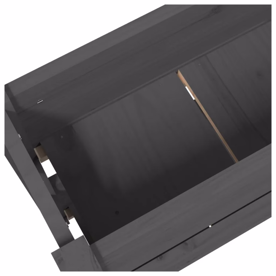 Hall männipuidust kahetasandiline taimekast, 77 x 25 x 66 cm – 7