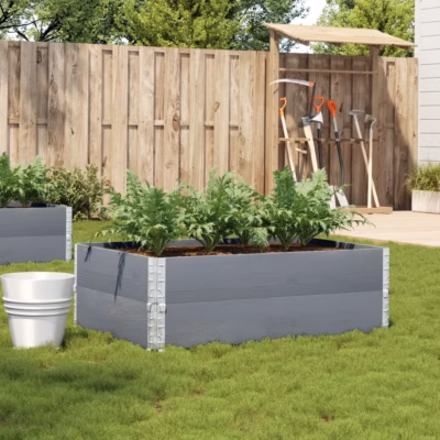 Hall männipuidust virnastatav aia taimekast, 120 x 80 x 41 cm