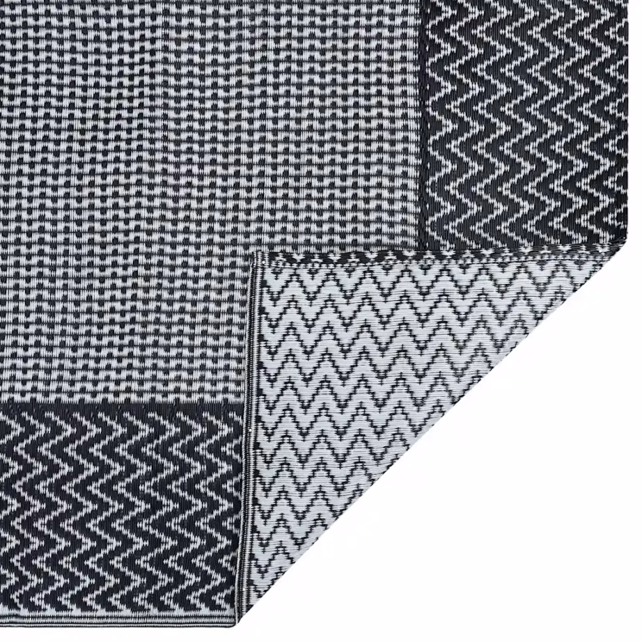 Õuevaip ARAKIL terrassile, hall jacquard-mustriga, 120 x 180 cm, polüpropüleen – 4