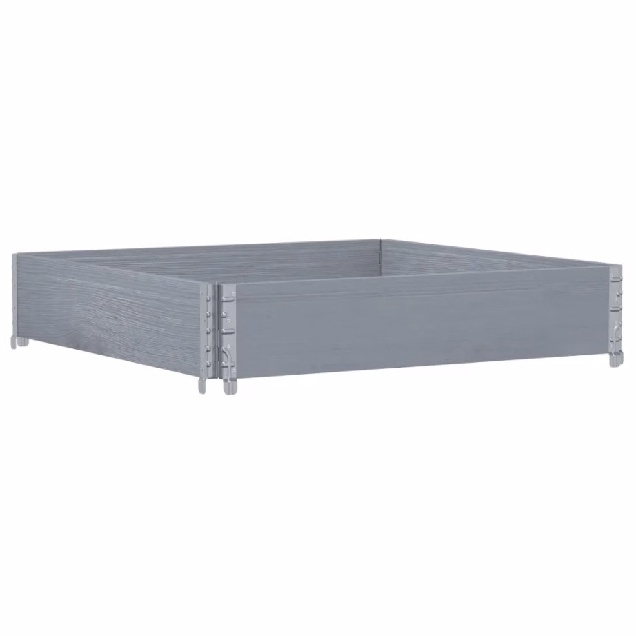 Virnastatav hall männipuidust taimekast, 100 x 100 x 21,5 cm – 5