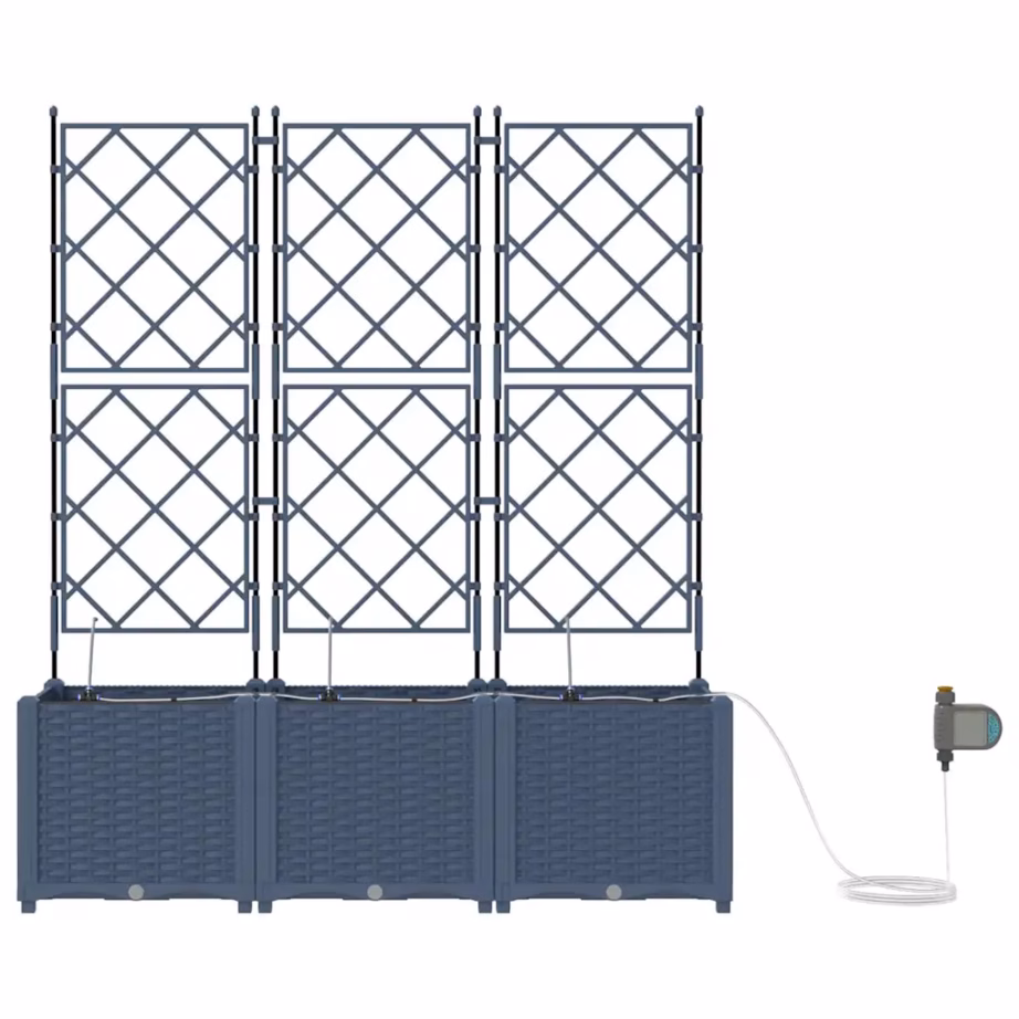 Hall terasest aiastutuskastide komplekt, 5 tk, 120 x 120 x 142 cm – 4