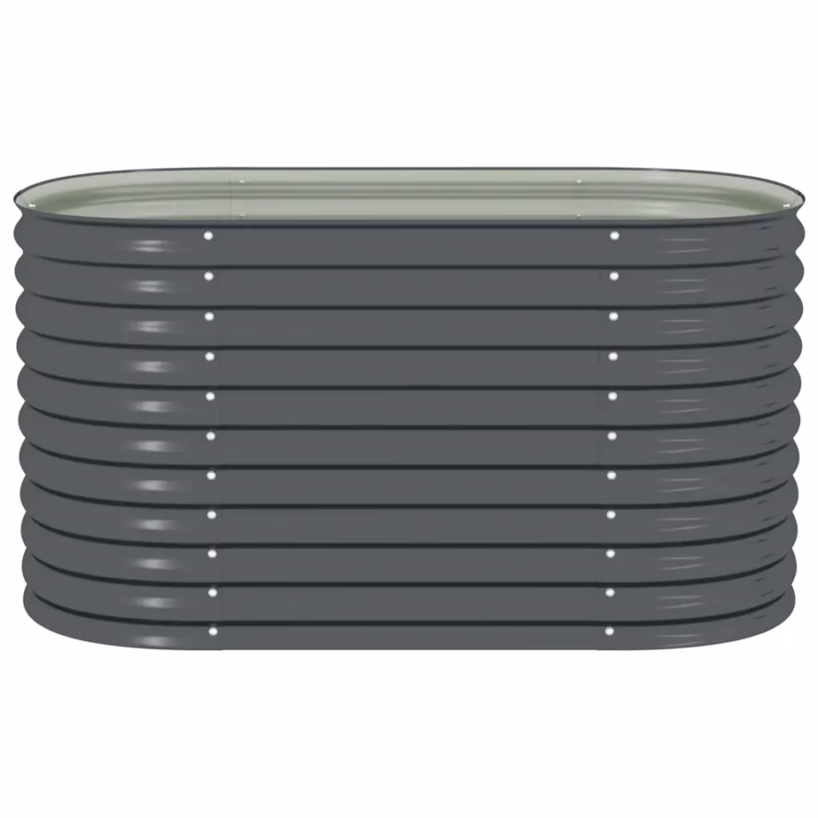 Hall tsingitud terasest taimelava, 160 x 80 x 81 cm – 5