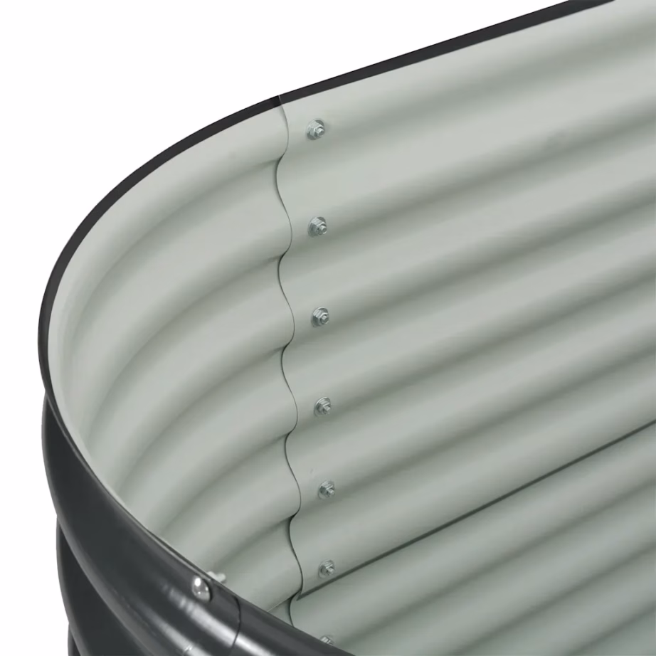 Hall tsingitud terasest taimelava, 160 x 80 x 81 cm – 7