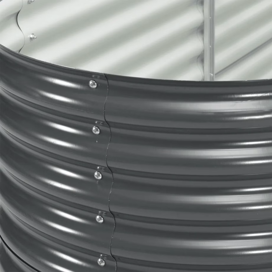 Hall tsingitud terasest taimelava, 320 x 80 x 81 cm – 9