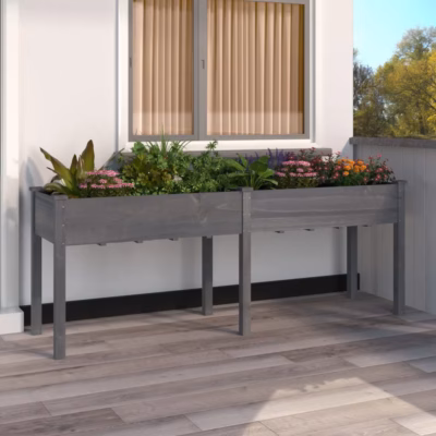 Hall voodriga taimelava nulupuidust, 203 x 53 x 76 cm