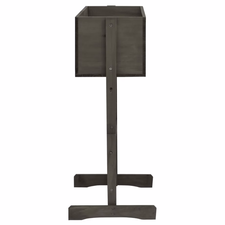 Võrega taimekast, hall nulupuit, 45 x 30 x 74 cm – 3