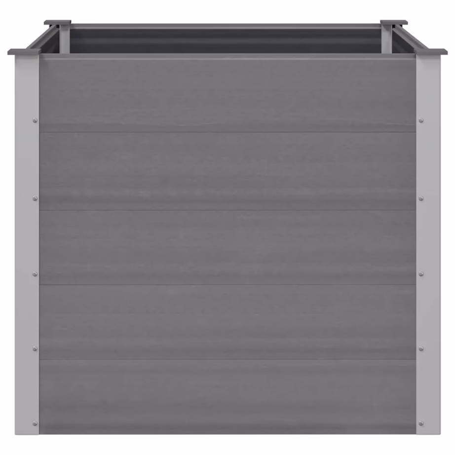 Aia taimelava WPC-st ja alumiiniumist, hall, 100 x 100 x 91 cm – 4