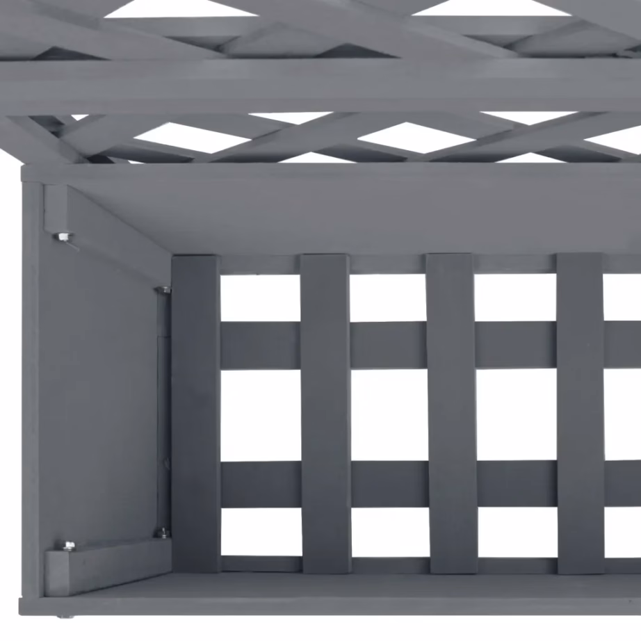 Hall WPC võreseinaga taimekast, 65 x 33 x 135 cm – 7