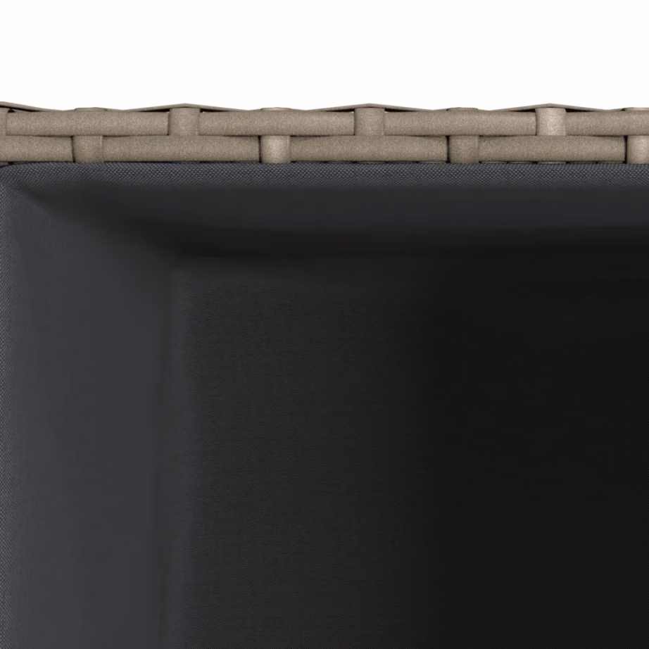 Hallid polürotangist aia taimekastid, 3 tk, terasraamiga – 8