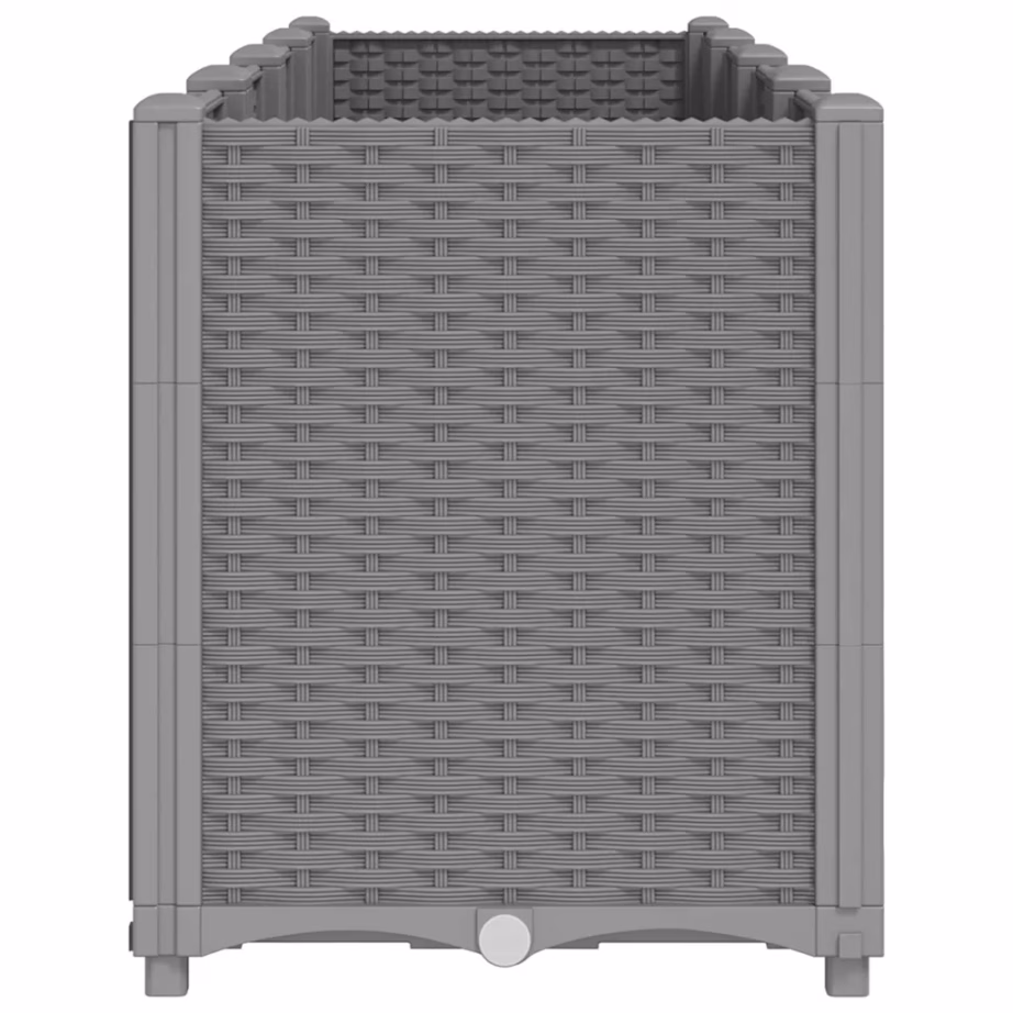 Helehall modulaarne aia taimekast 4 lillekastiga, PP, 160 x 40 x 53 cm – 4