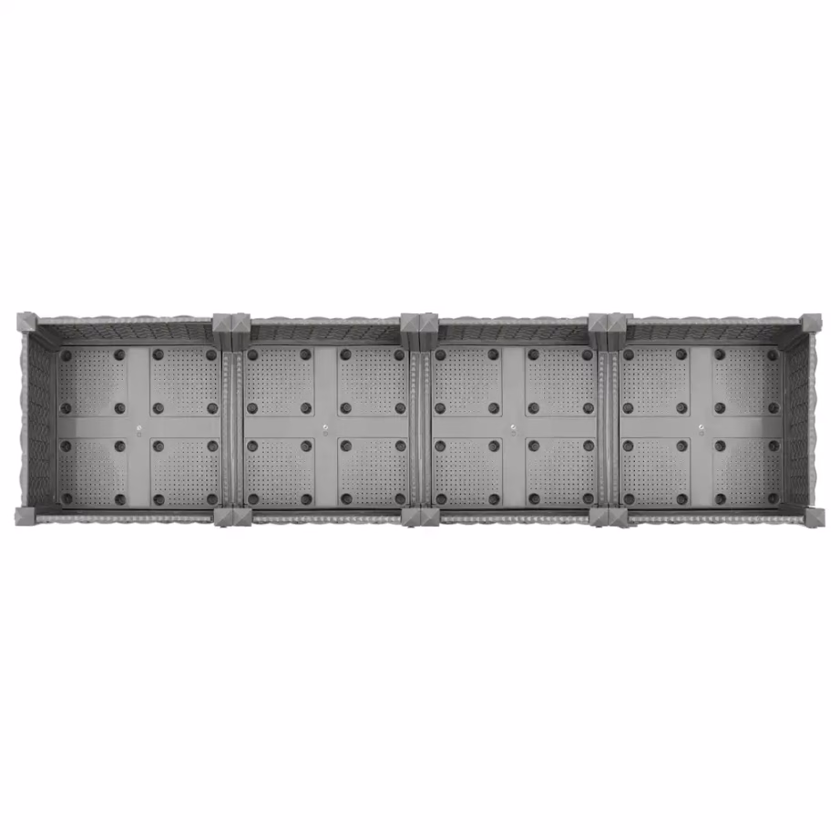 Helehall rotangimustriga taimelava, polüpropüleen, 160 x 40 x 71 cm – 5