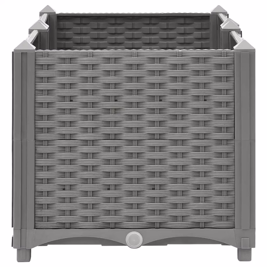 Helehall rotangimustriga taimelava, polüpropüleen, 80 x 40 x 38 cm – 5