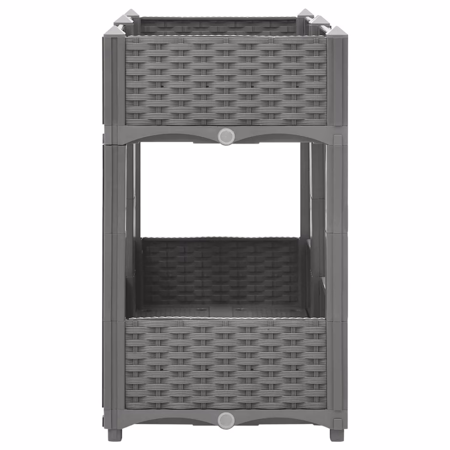 Helehall rotangimustriga taimelava polüpropüleenist, 80 x 40 x 71 cm – 4