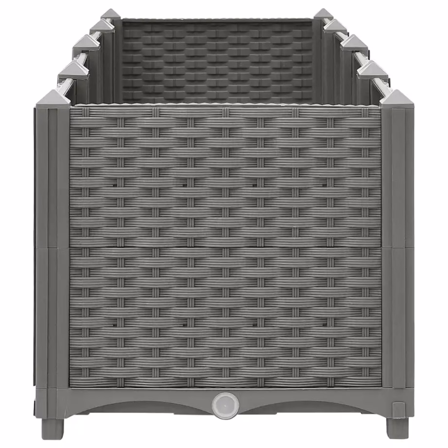 Helehall polüpropüleenist taimelava rotangimustriga, 160 x 40 x 38 cm – 5