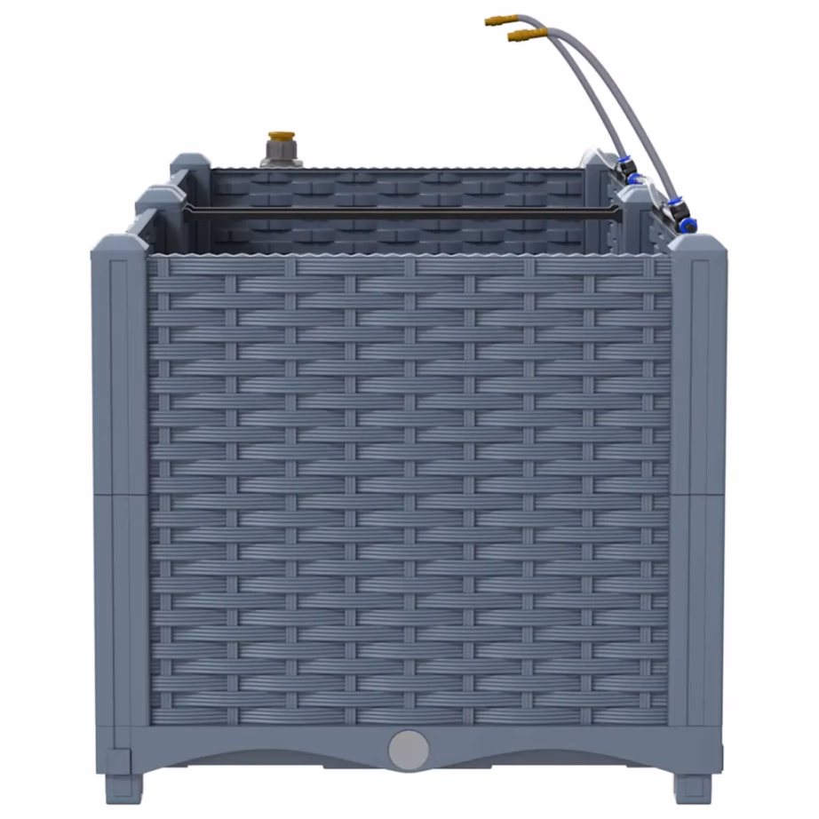 Aia istutuskastid kastmissüsteemiga, 2 tk, helehall teras, 80 x 40 x 37,5 cm – 7