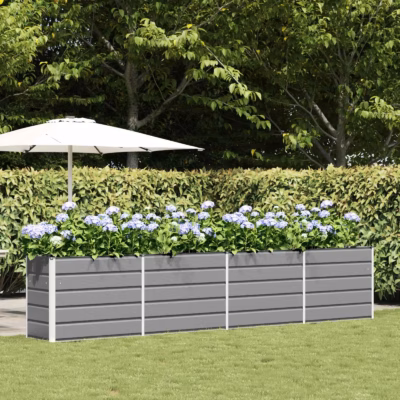 Helehall kuumtsingitud terasest taimekast, 480 x 50 x 45 cm