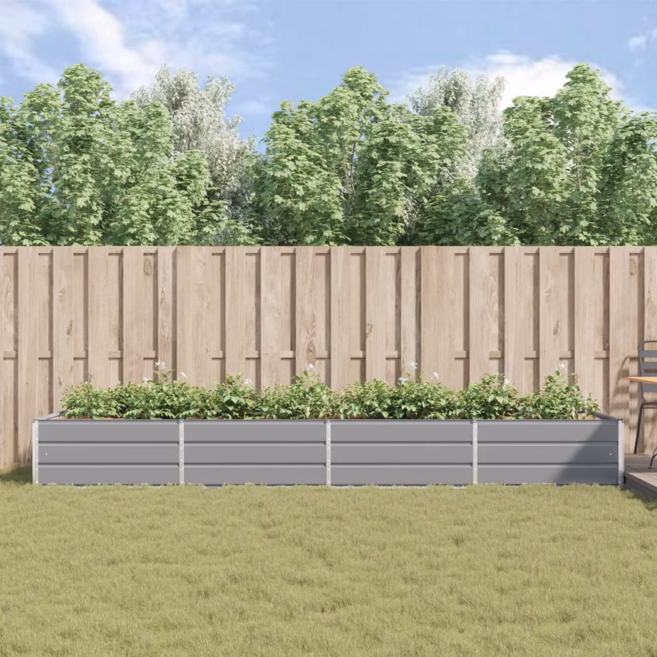 Helehall tsingitud terasest taimekast 385 x 100 x 45 cm – 4