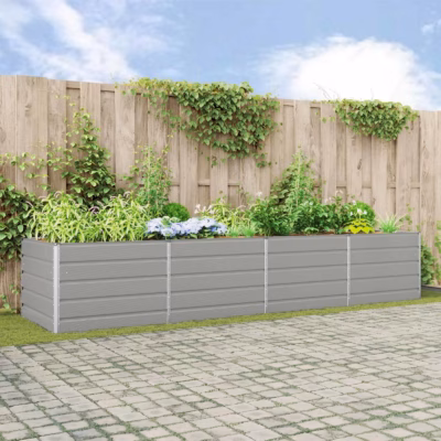 Helehall tsinkterasest kõrge taimekast, 385 x 100 x 75 cm