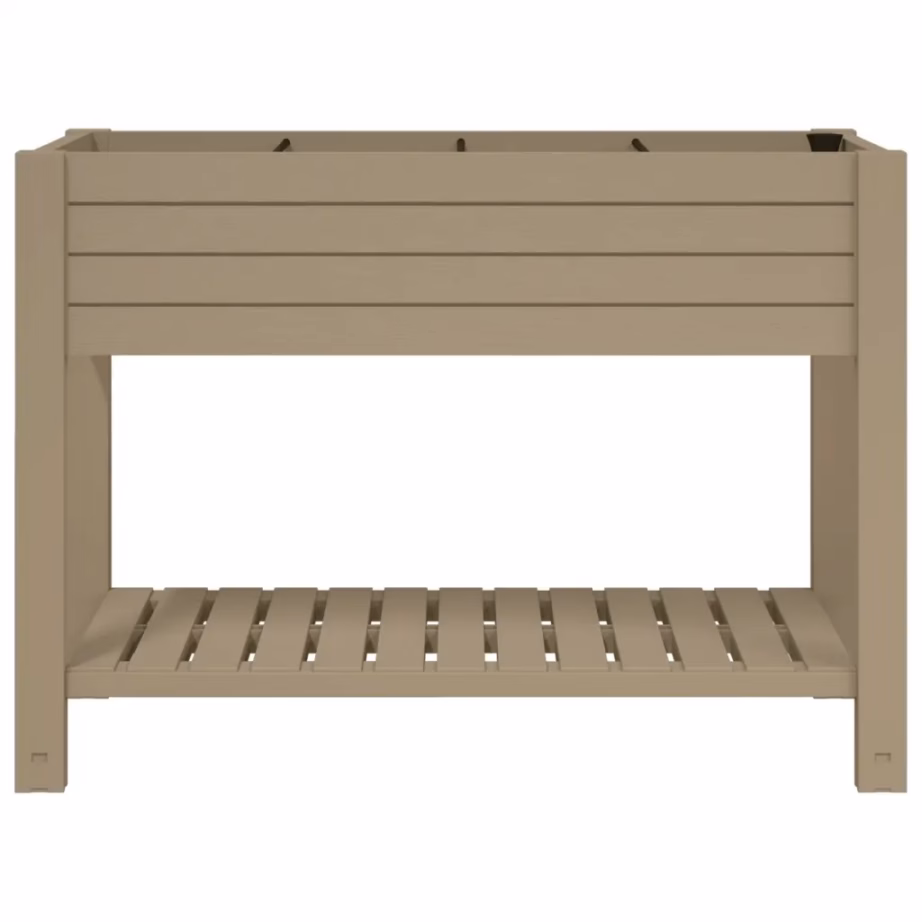 Helepruun kõrgendatud aia taimelava isekastmissüsteemiga, riiuliga, PP, 110 x 45 x 79 cm – 3