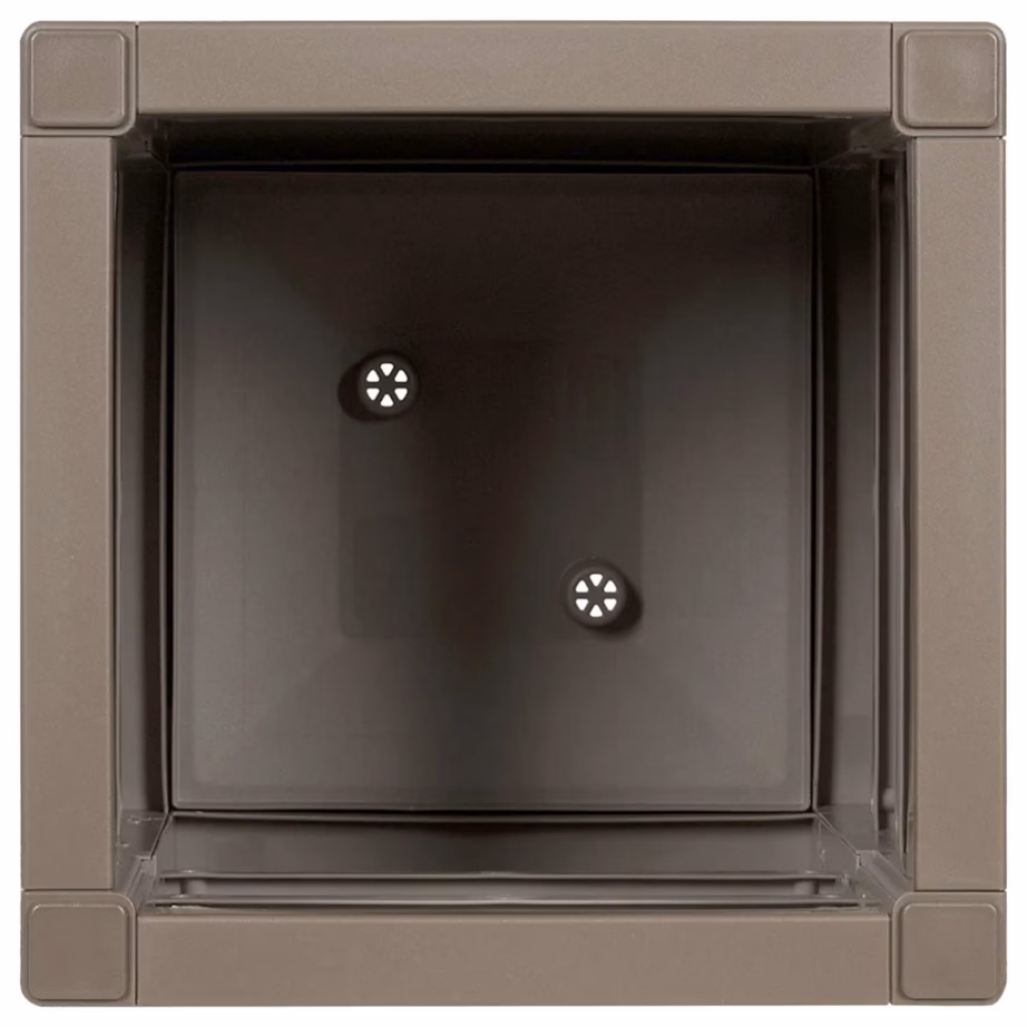 Helepruun plastist lillekast, 36 x 36 x 35 cm, 38 L - 5