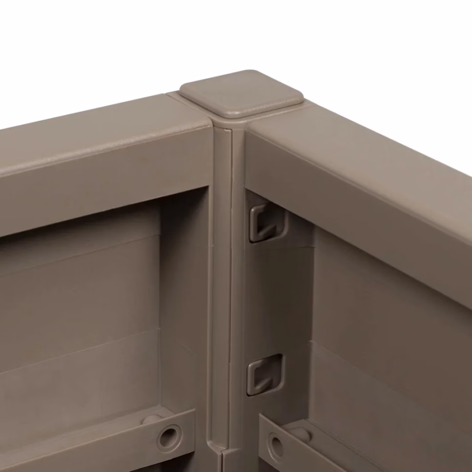 Helepruun plastist lillekast, 36 x 36 x 35 cm, 38 L - 7