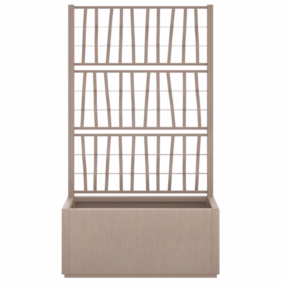 Helepruun võrega taimekast ronitaimedele, PP, 80 x 36 x 140 cm, 80 l – 3