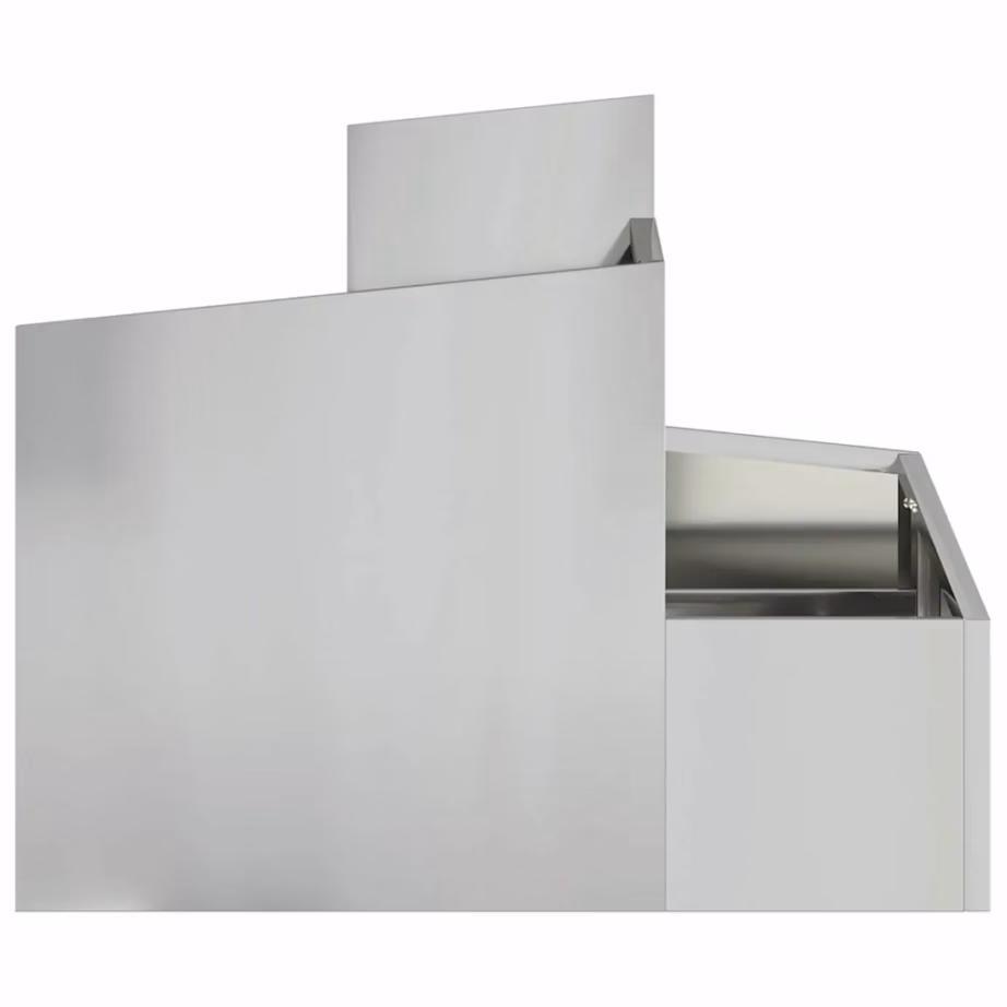 Metallist aiataimekast, hõbedane tsingitud teras, 60 x 60 x 50 cm – 6