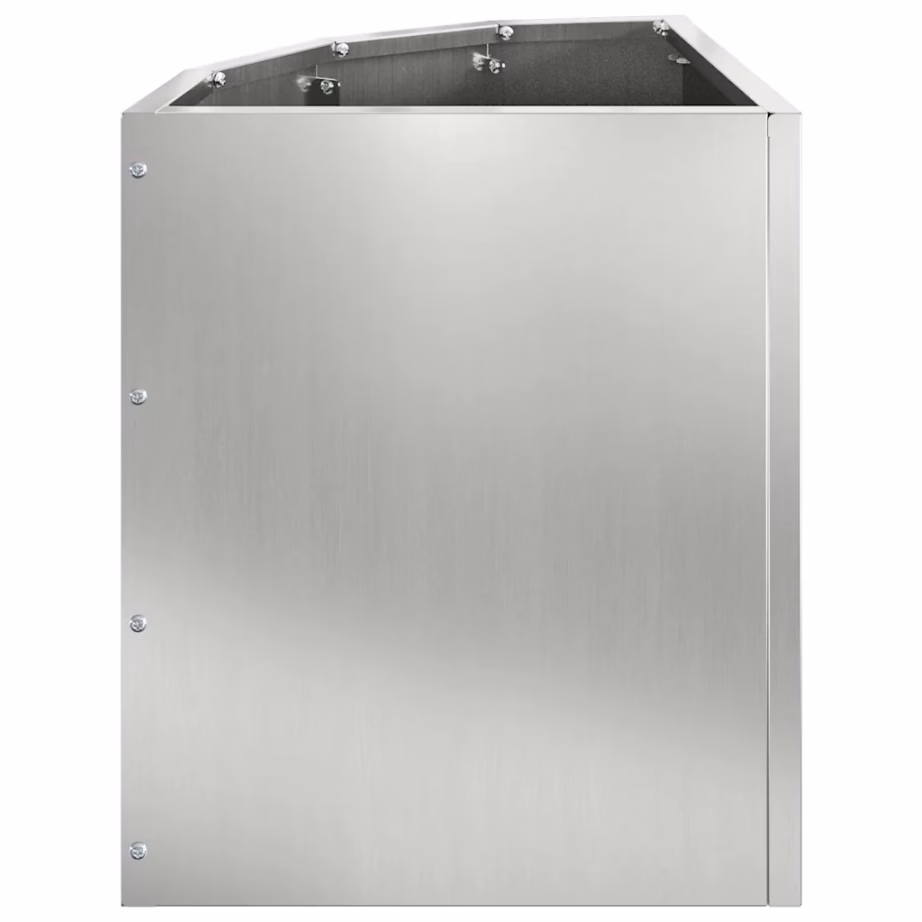 Hõbedane nurga istutuskast tsingitud terasest, 30 x 30 x 35 cm – 6