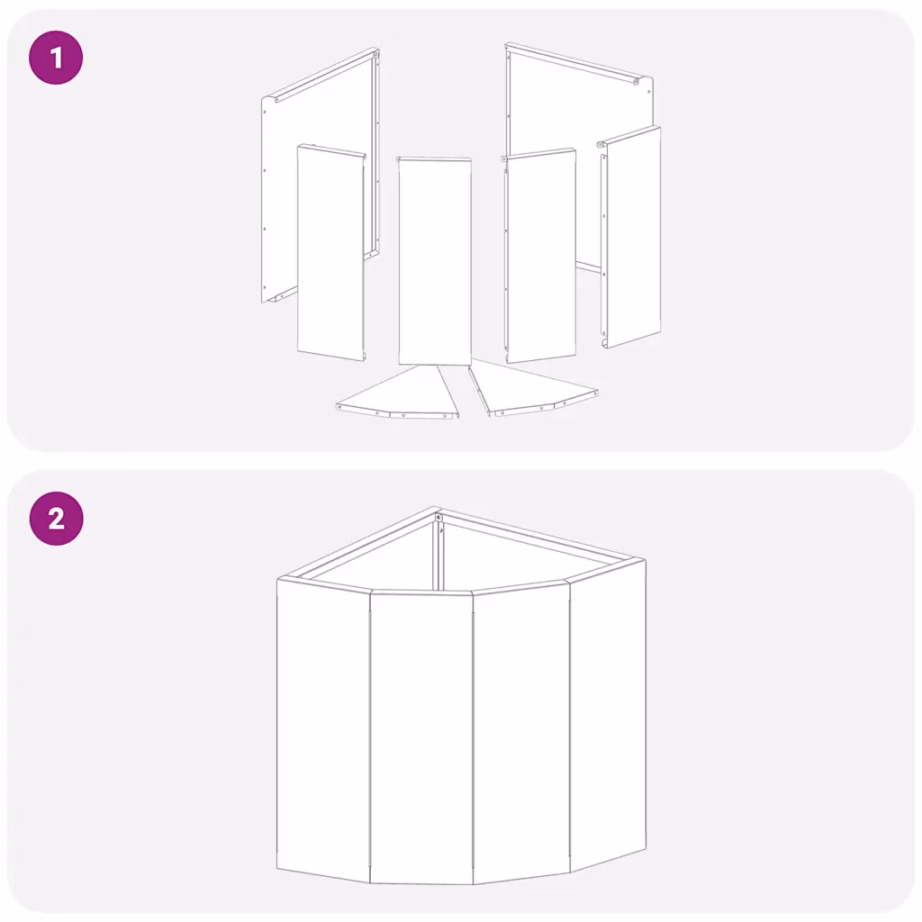Nurgaistutuskast, hõbedane roostevaba teras, 30 x 30 x 35 cm – 10