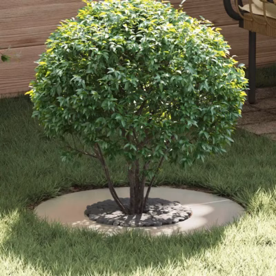 Dekoratiivne lame puurõngas, hõbedane roostevaba teras, Ø30/60 cm, 60 x 60 cm