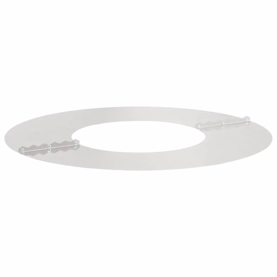 Dekoratiivne lame puurõngas, hõbedane roostevaba teras, Ø30/60 cm, 60 x 60 cm – 4