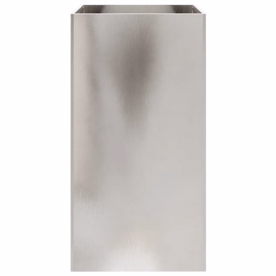 Kõrge taimekast roostevabast terasest, hõbedane, 42 x 38 x 75 cm – 5