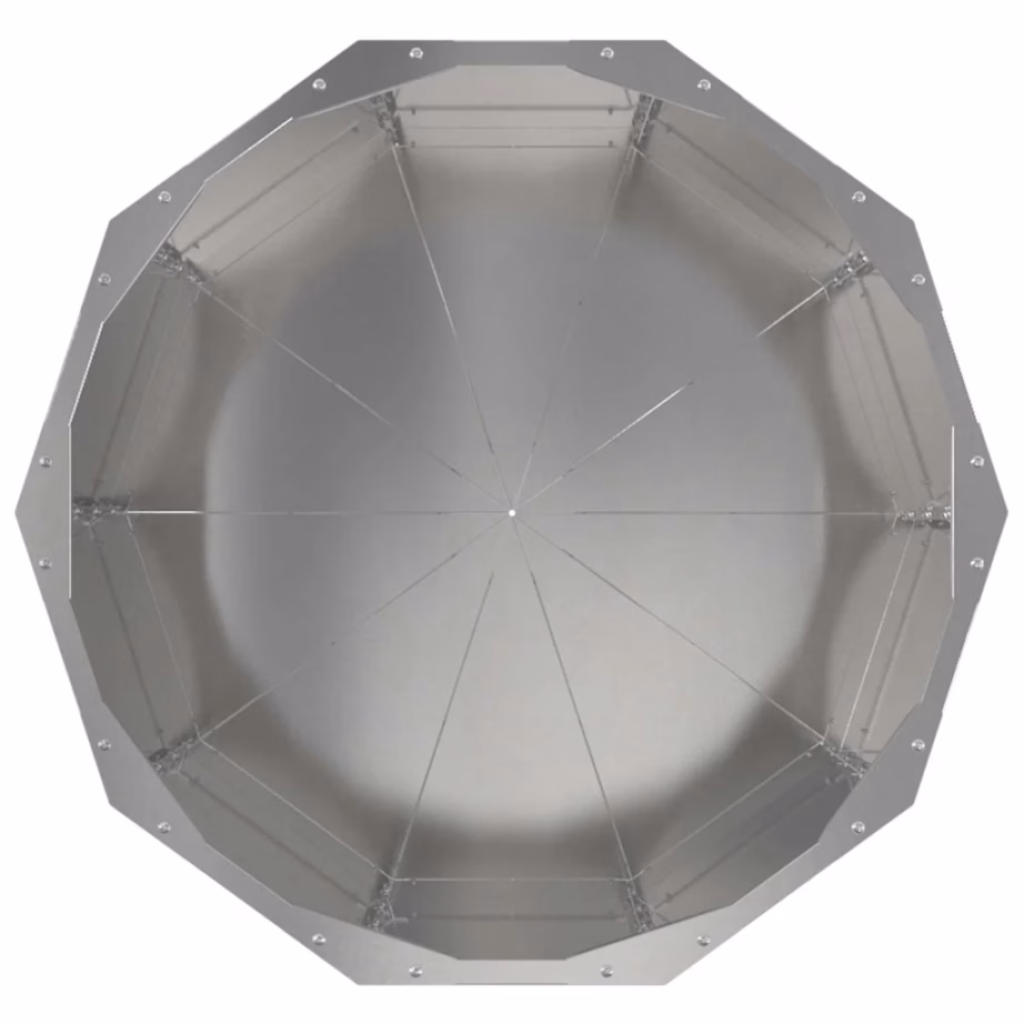 Hõbedane roostevabast terasest taimekast, 60 x 60 x 50 cm – 6