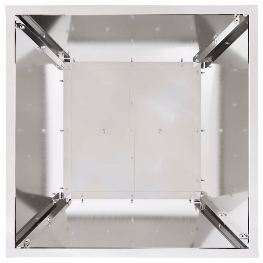 Hõbedane sambakujuline õue istutuskast, 2 tk, 40 x 40 x 101 cm – 7