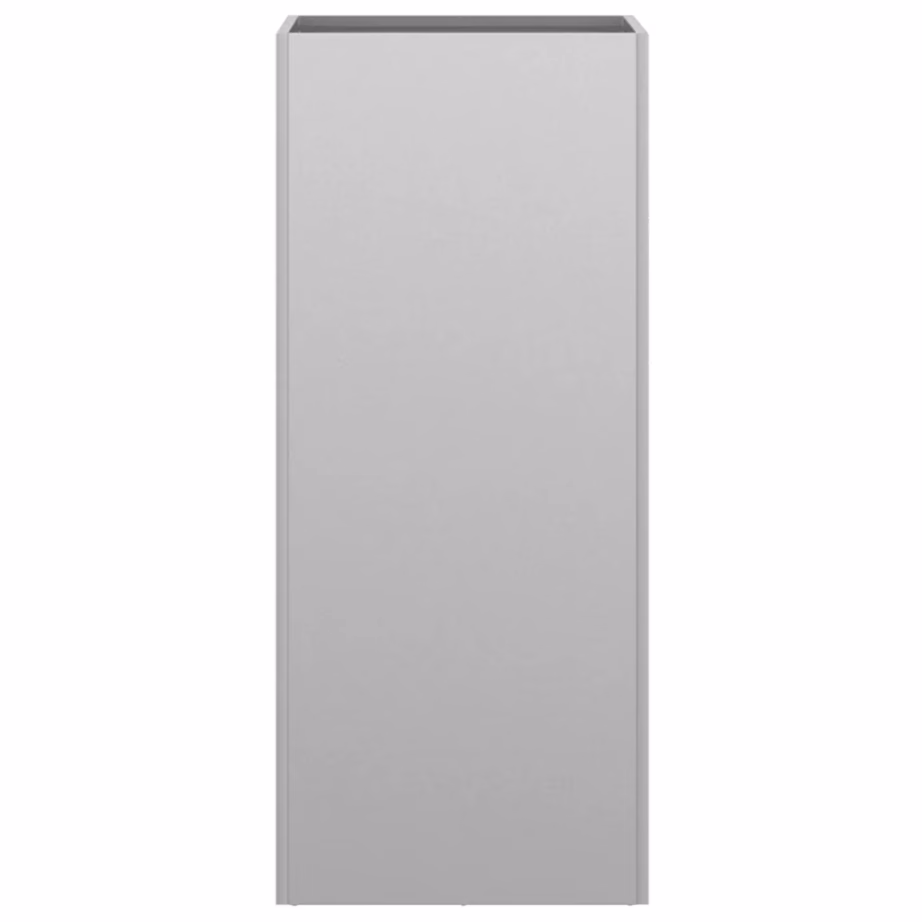 Kõrge taimekast aeda ja rõdule, hõbedane tsingitud teras, 32 x 29 x 75 cm – 6