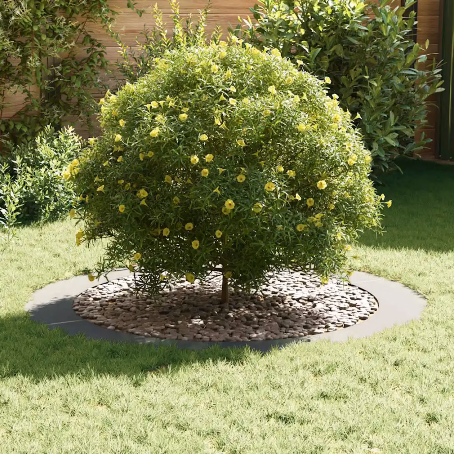 Tasapinnaline tsingitud terasest puurõngas, hõbedane, Ø90/120 cm, 120 x 120 cm – 3