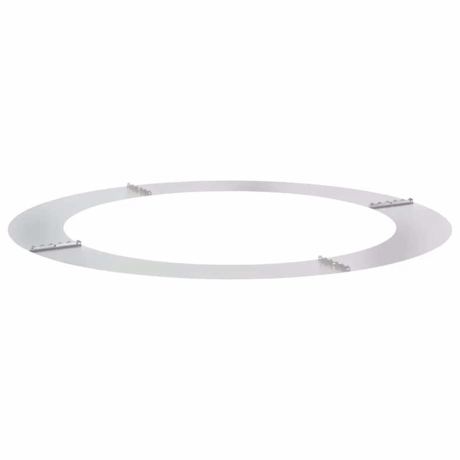 Tasapinnaline tsingitud terasest puurõngas, hõbedane, Ø90/120 cm, 120 x 120 cm – 4