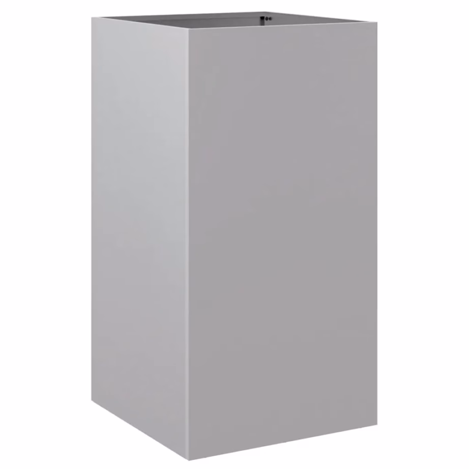 Kõrge tsingitud terasest taimekast, hõbedane, 42 x 38 x 75 cm – 2