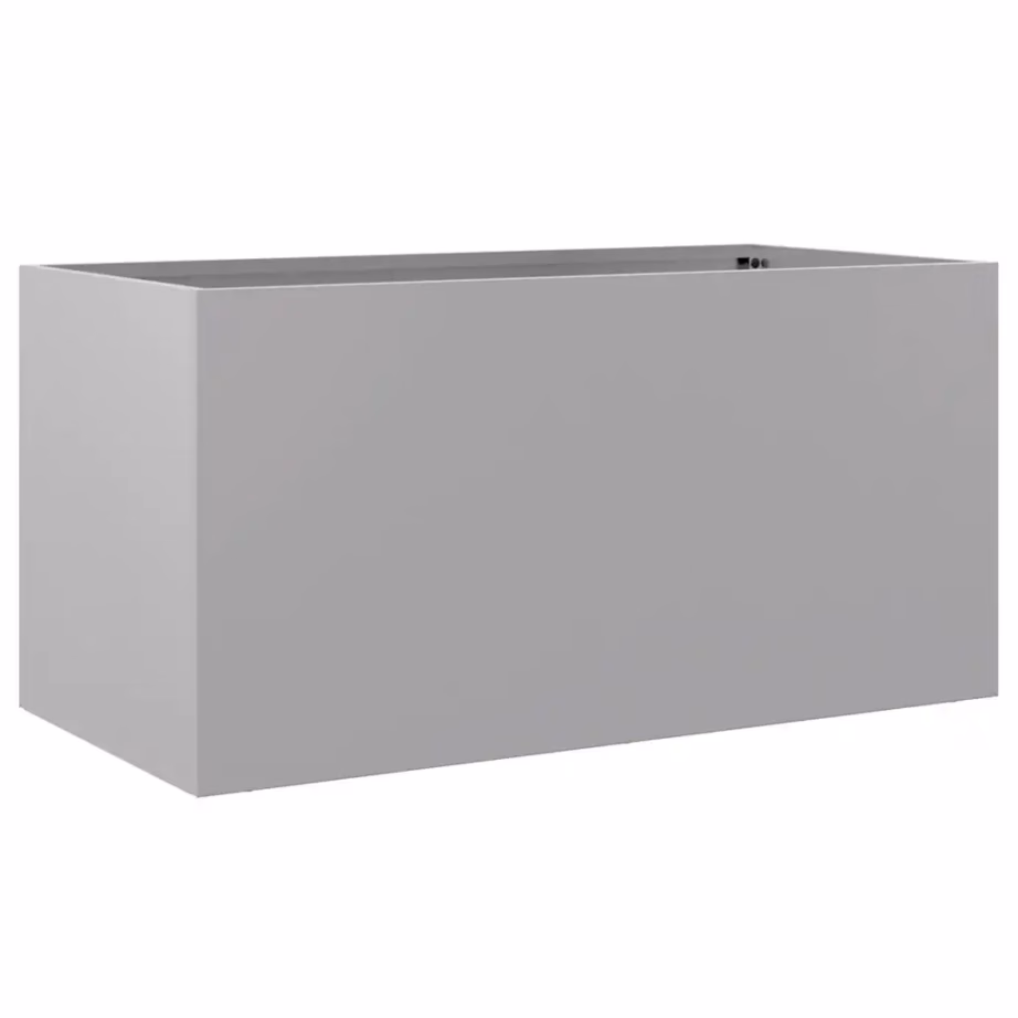 Tsingitud terasest taimekast, hõbedane, 62 x 30 x 29 cm – 2