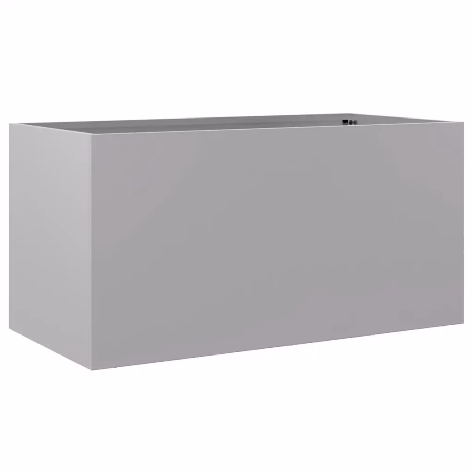 Tsingitud terasest taimekast, hõbedane, 62 x 30 x 29 cm – 5