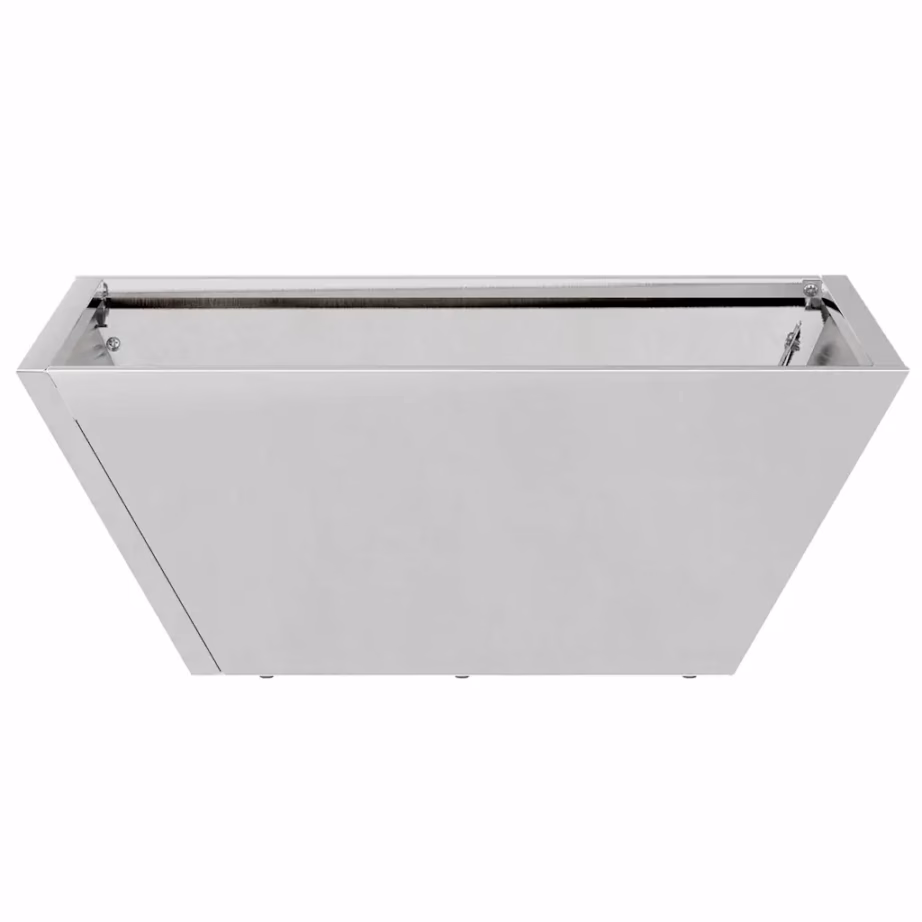 Hõbedane tsinkterasest aia istutusnõu, trapetsikujuline, 40 x 40 x 15 cm – 5