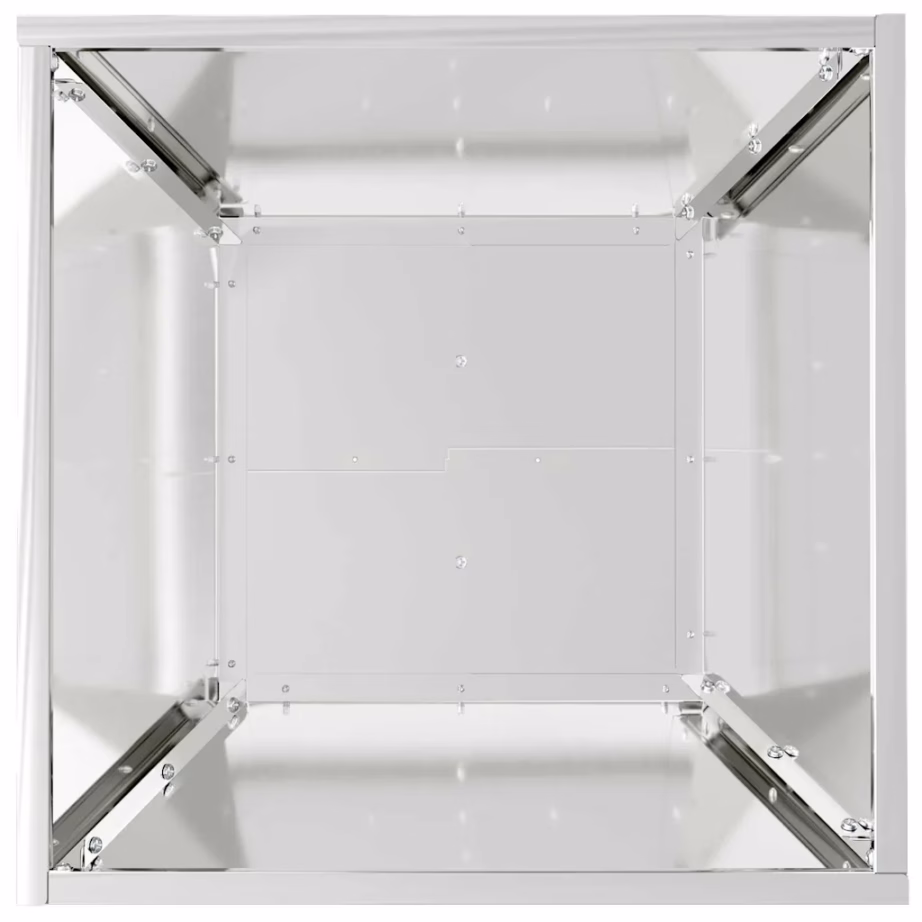 Hõbedane tsinkterasest aia istutusnõu, trapetsikujuline, 40 x 40 x 15 cm – 8