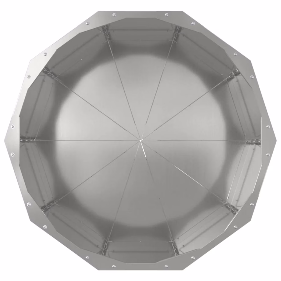 Hõbedane tsinkterasest taimekast, 60 x 60 x 50 cm – 6