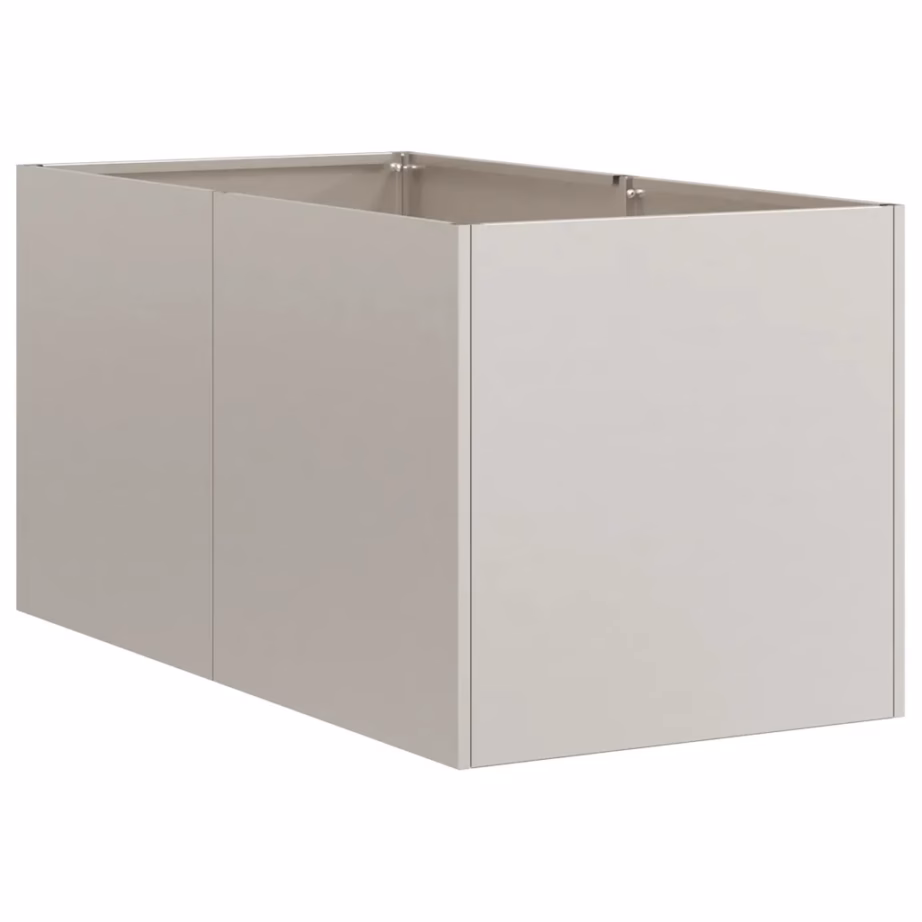 Roostevärvi ilmastikukindlast terasest taimekast, avatud põhjaga, 40 x 80 x 40 cm – 4