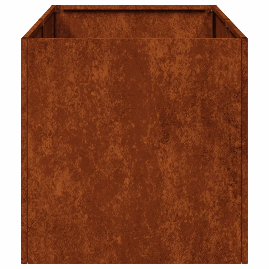 Roostevärvi ilmastikukindlast terasest taimekast, avatud põhjaga, 40 x 80 x 40 cm – 5